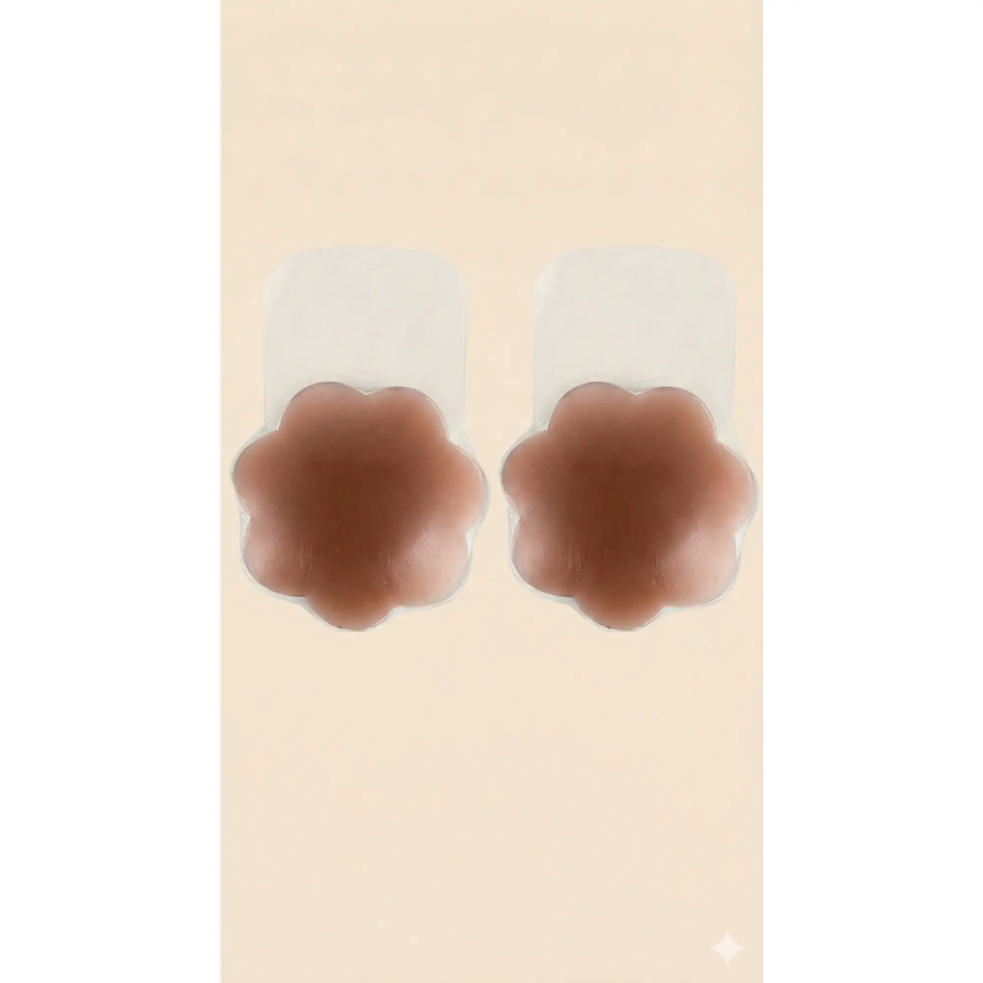 Lift Up Mocha Brown Silicone Reusable Nipple Covers Pasties