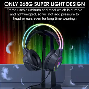ONIKUMA Gaming Console Headset, 3.5mm Audio, Plug-and-Play, Colorful RGB Lights, Noise-Cancelling Microphone, Breathable Sponge, 50mm Driver, Lightweight Ergonomic Design, Compatible with PC, PS4, PS5, Switch