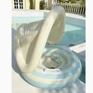 Pool Float with Canopy, Floating Pool Chair, Adjustable Sunshade for Kids, Safe and Comfortable, Perfect for Summer Beach and Backyard