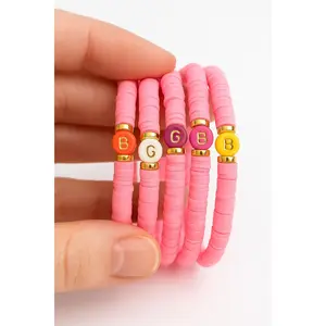 Personalized Word Bracelets-Custom Clay Heishi Bracelets, Friendship Bracelets, INsprational Quotes, Bulk Orders for Any Event