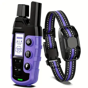 Dog Shock collar with remote waterproof rechargeable Training Collar for Dogs Electric Shock, Vibration & Sound Modes Adjustable For Small To Large Dogs (5-150lbs) Perfect For Outdoor & Behavior Training