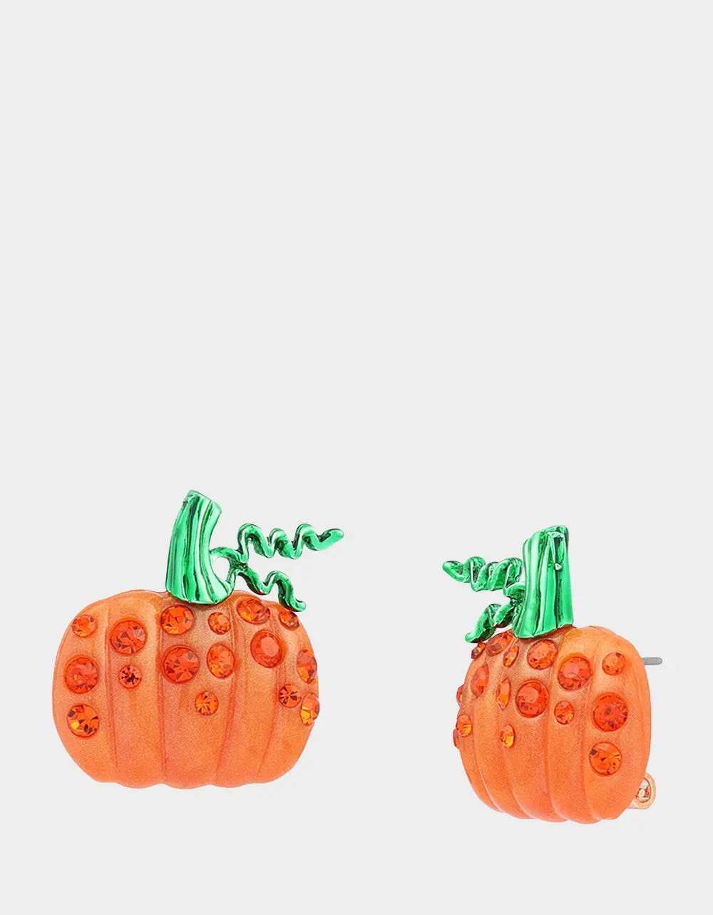 PUMPKIN STUD EARRING ORANGE