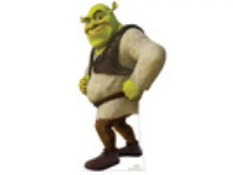 Advanced Graphics 5574 Life-Size Shrek Cardboard Cutout - 1-Piece Home Decor with Stand-Up Easel, High-Quality Printing for Parties, Photo-Worthy Accent for Shrek Fans (74 x 39 in)