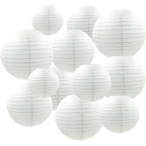 Paper Lanterns Decorative White Chinese Paper Lanterns Ceiling Party Decorations for  Shower Wedding Anniversarie Graduation Engagement Valentine's Day