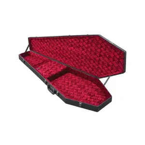 Coffin Case B195R Bass Guitar Case Red Velvet Interior