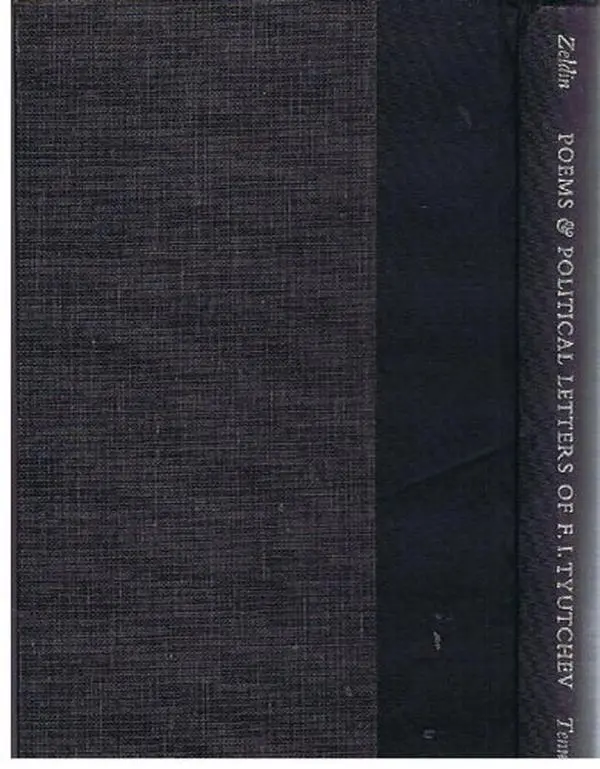 USED Book - Poems and Political Letters of F. I. Tyutchev (English and Russian Edition) by F. I. Tiutchev (Hardcover) - english