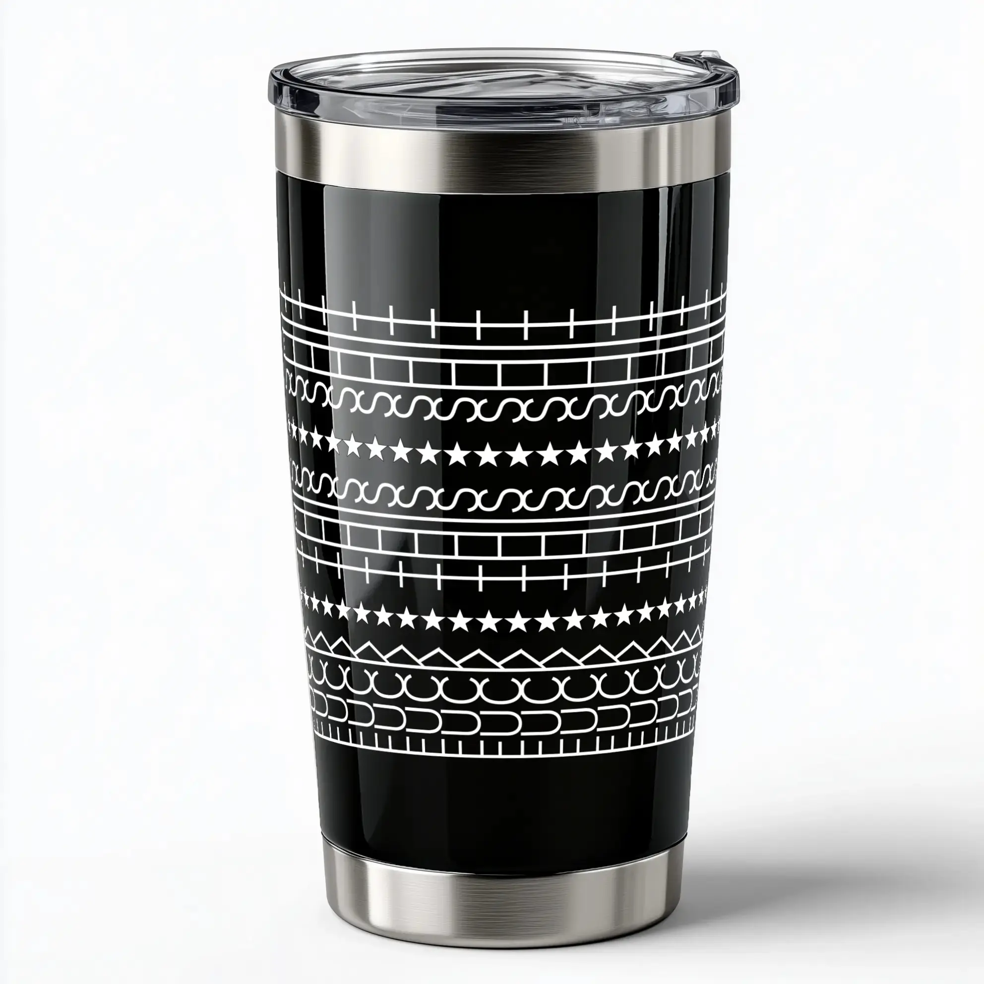 20oz Stainless Steel Insulated Portable Tumbler with Straw Cap - Modern Printed Hidden Funny Message Leak-Proof Cold Retention Stylish Drinkware, Single Unit Sarcastic Coworker Gift for Adults
