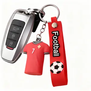 Creative Cartoon Football Keychain, Multi Purpose Keychain, Fan Key Chain, Car Key Pendant, Men Women Soccer Souvenir, Birthday Gift, DIY Home Decor