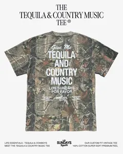 Los Sundays Camo The Tequila & Country Music T-Shirt 2