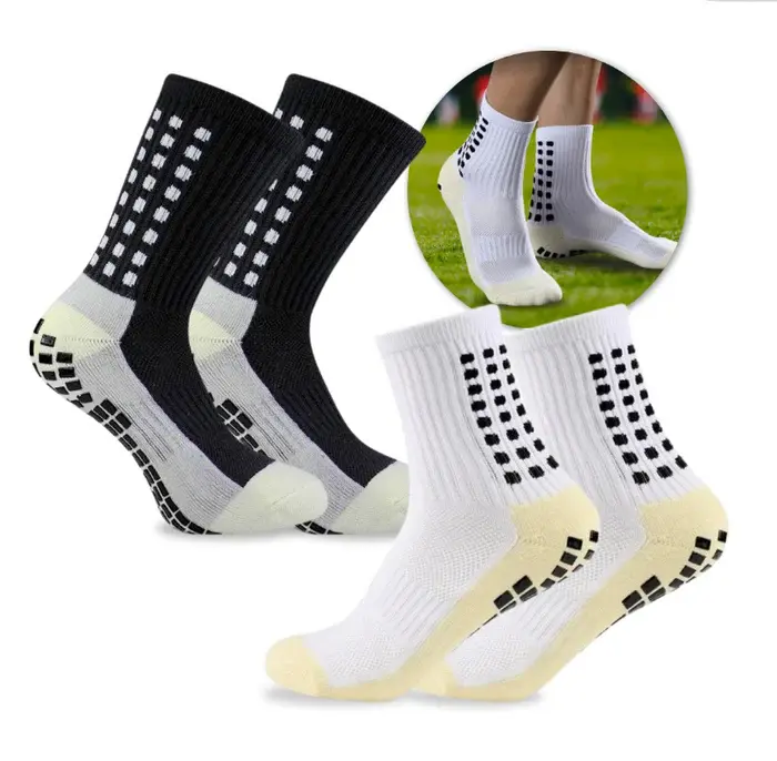 1 Pair/3 Pairs Outdoor Sports Soccer Socks for Men and Women, Non-slip Breathable Socks Grip Socks Athletic 1 Pair/3 Pairs Outdoor Sports Soccer Socks for Men and Women, Non-slip Breathable Socks Grip Socks Athletic