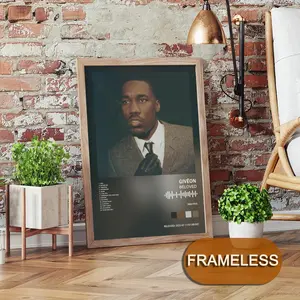 GIVēON  Poster Music Album Modern Art 2D Poster, Suitable For Bedroom Living Room Decor. Vibrant Colors, Clear Images Ideal For Home Office Decor.