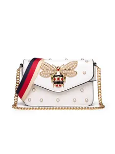 Women's Crossbody Bag with Animal Pattern, Elegant Design for Various Events, Perfect for High-End Occasions, Stylish Shoulder Bag, Chain Strap Crossbody, Embellished Shoulder Bag, Bling Crossbody Bag