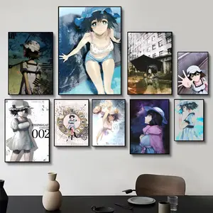 S-Steins;Gate Character Shiina Mayuri Poster HD self-adhesive fade-proof waterproof wrinkle-resistant poster stickers suitable for living room bedroom dormitory cafe bar background decoration wallpaper and gifts