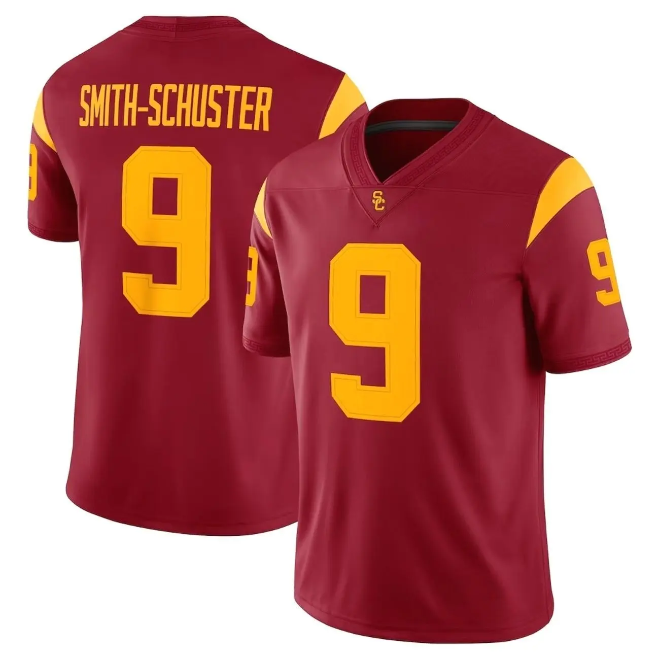 Unisex Football Inspired 9 Smith-Schuster USC Trojans Team Game Football Jersey - Cardinal