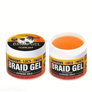 StyleJiang Braiding Hair Wax For Braiding Hair Extreme Hold - Cornrows Locs Twists Braid Gel 50g Excellent Edge Gel