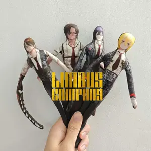 Game Figure Dolls Halloween Prop Gifts Limbus Company Hong Lu Don Quixote Cosplay Doll Plush Stuffed Flexible Iron Wire Abstract