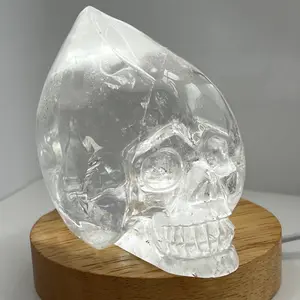 Clear quartz skull