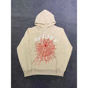 Y2K Style Spider Web Print Hoodie for Men & Women, Casual Graphic Sweatshirt, Spring & Fall Fashion, Fun Design, Streetwear Trend