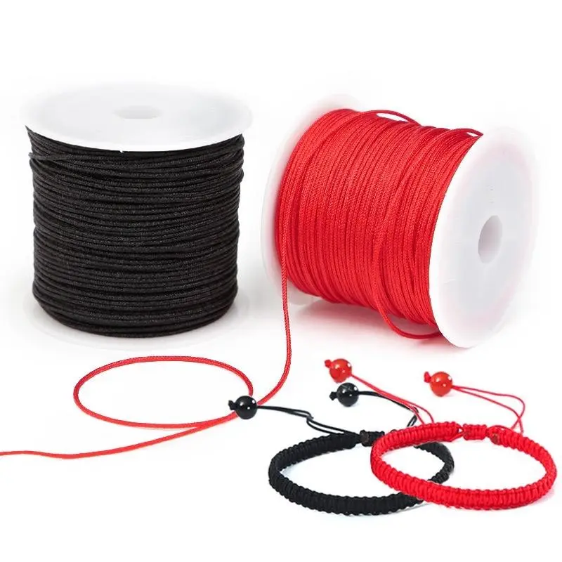 1mm High-Density Non-Elastic Jade Cord - Beading String for Beads Making, Jewelry Making, Braiding, Versatile & Easy-to-Use DIY Craft Accessories (Beginner or Pro, High-Density Construction), Crafting, Versatile And Easy To Use