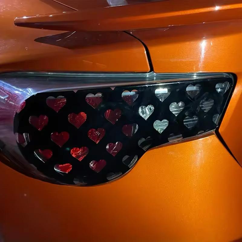 Love Heart Car Light Sticker, Taillight Decal for Cars, Cute Auto Exterior Decor for Girls, Waterproof Vinyl Sticker