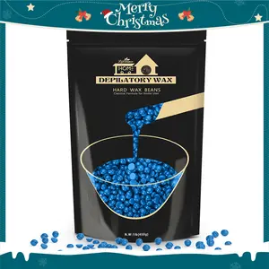Hard Wax Beads, Lifestance 1lb Waxing Beads, Brazilian Bikini Wax with 10 Applicators,Hard Wax Hair Removal for Face, Body, Legs, Pearl Beads for Wax Warmers (blue)