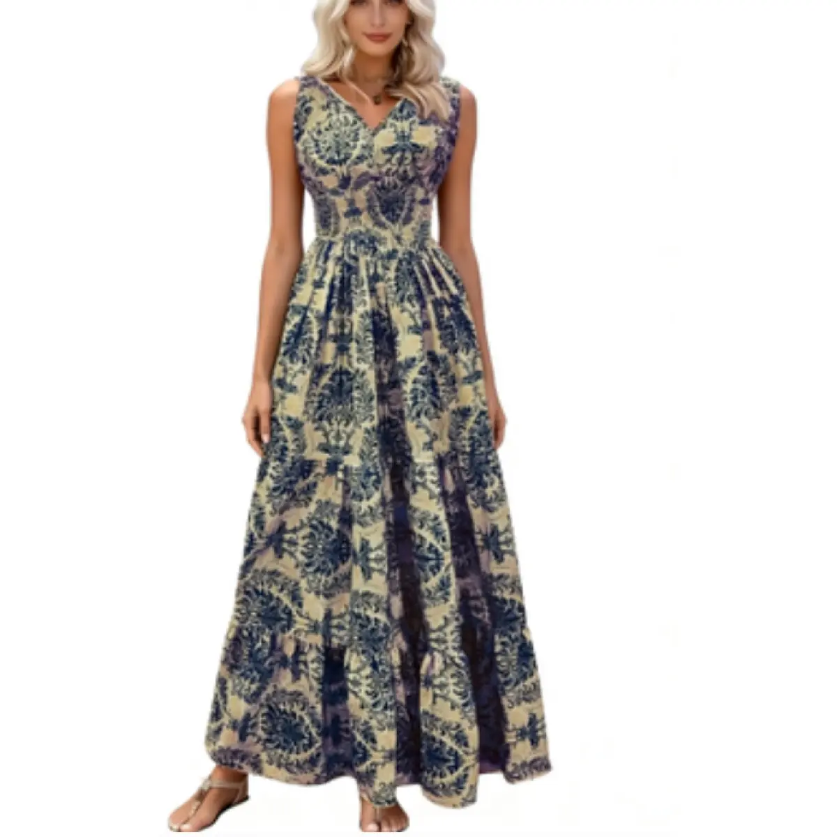 long dress look A-Line Long Infinity Prom Dress with Side Slit Red / 14 main image 1