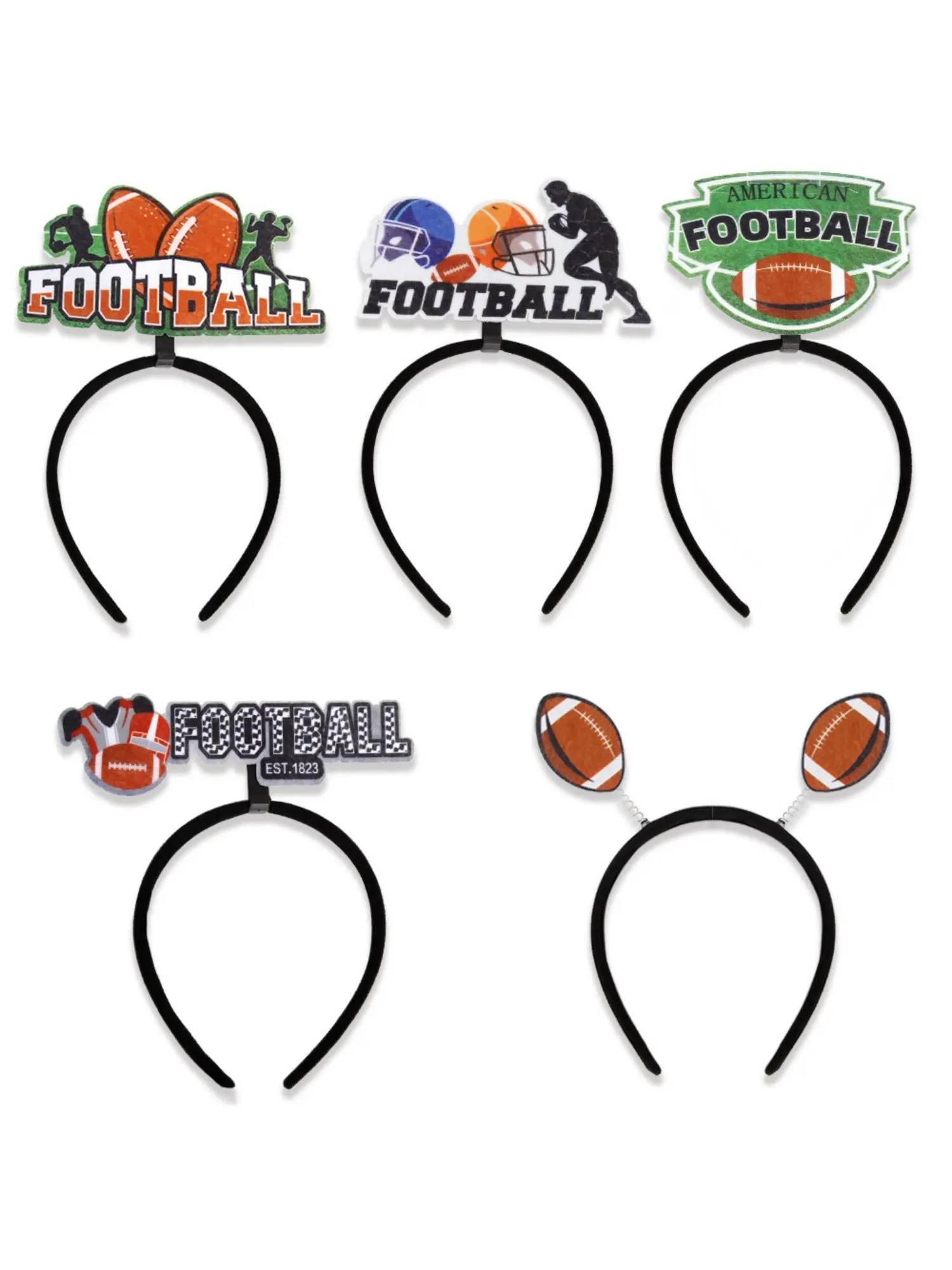 New Super Bowl Football Headband, American Football Party Decoration, Cheerleading Accessory, Supportive Hair Band for Fans