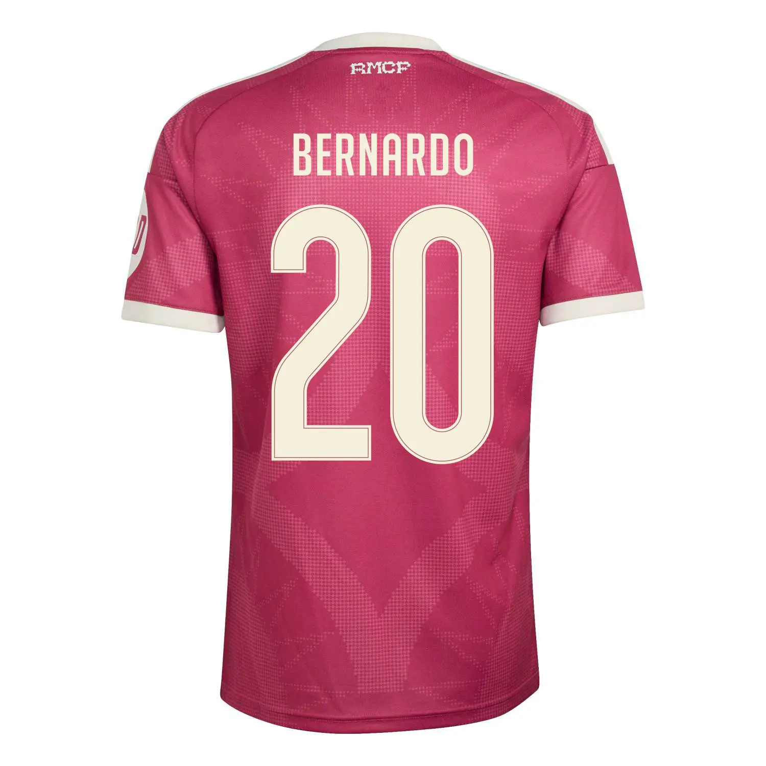 Bernardo 20 Pink Elite Soccer Jersey – Madrid Inspired Home Football Shirt, Custom Name & Number
