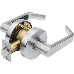 Grade 2 Commercial Duty Passage Lever, ADA, Satin Chrome Finish Model AUG-30-26D