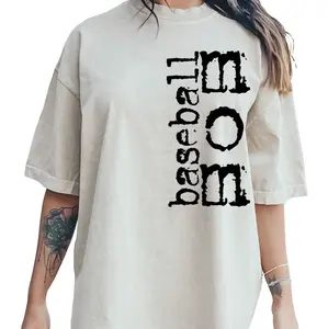 Baseball Mom Graphic T-Shirt – Oversized Comfort Tee for Sports Moms