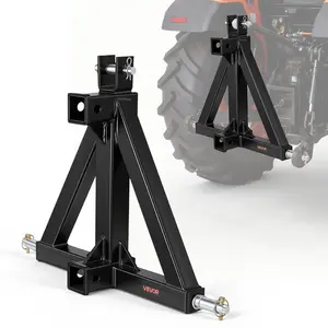 VEVOR 3 Point Trailer Hitch with 2 Receiver, 3 Pt Quick Hitch Attachment, Tractor Tow Drawbar Adapter, Compatible with Category 1, Kubota, Mahindra, Ford, Yanmar, John Deere, Massey Ferguson, Tractor