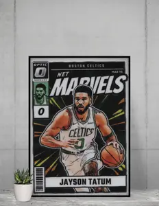 Donruss Optic Jayson Tatum Net Marvels 12x17 Poster Boston Celtics
