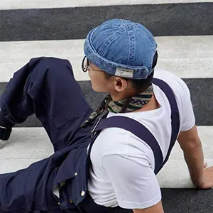 Washed Denim Beanie - Women's retro-style cowboy hat, classic design, light and comfortable, suitable for casual outings and daily wear