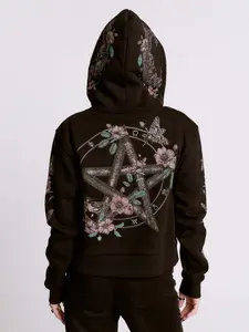Cropped Pentacle Hoodie