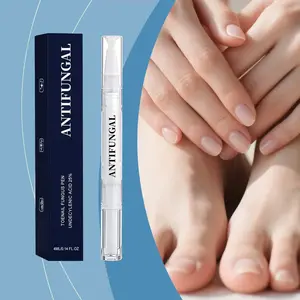 Strength Nail Renewal Pen - Restores Clarity for Discolored Thick & Damaged Nails - Easy Brush Applicator