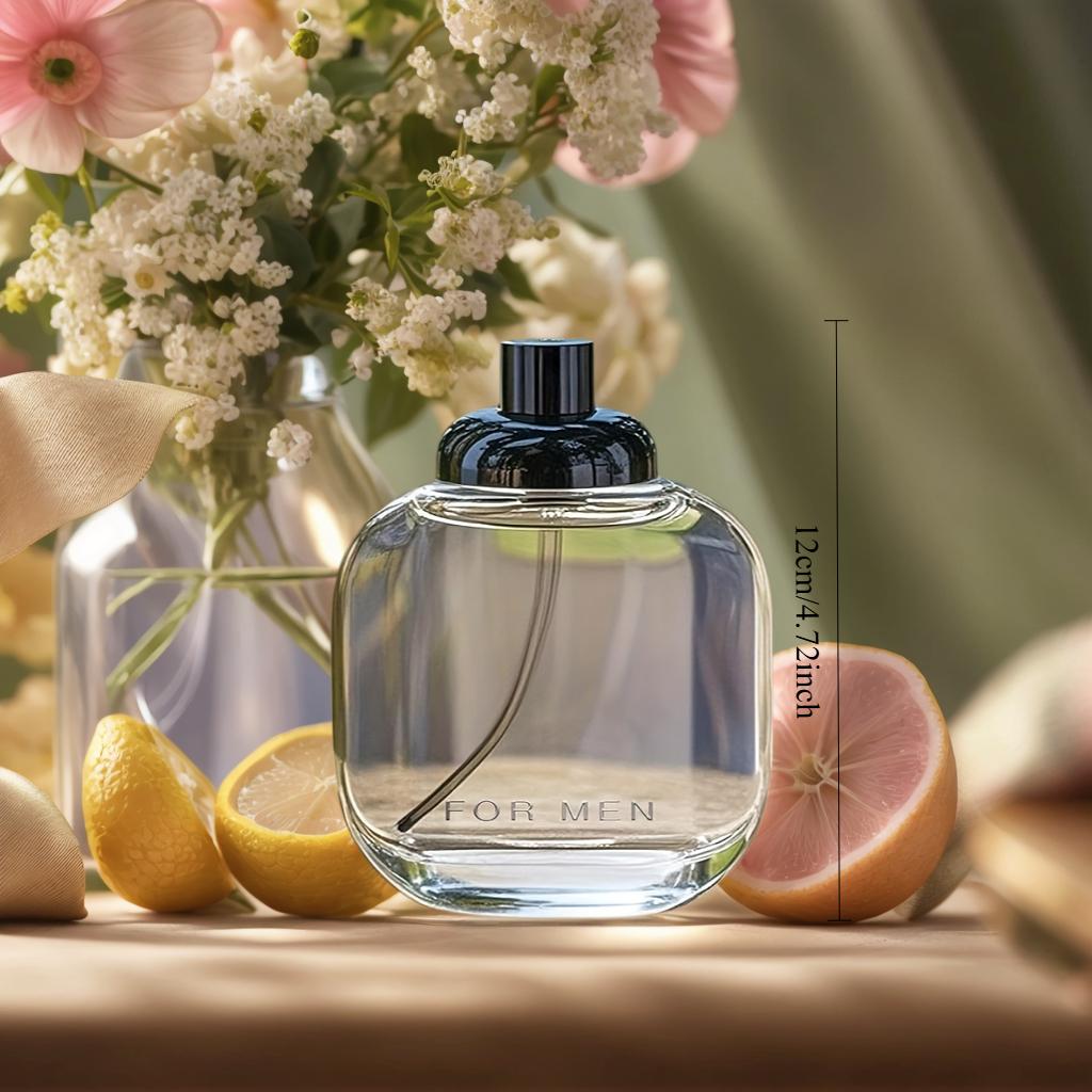 3.4 Ounces Men's Cologne Long-Lasting Citrus Spice & Woody Fragrance 1-2% High-Concentration Light Perfume Elegant Refreshing Day & Night Luxurious for Sensitive Skin