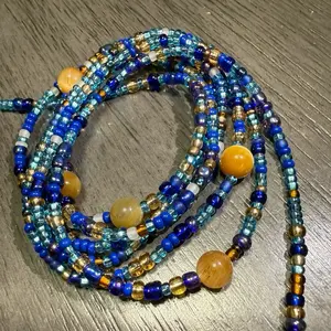 Saturn’s Treasure tie on waist bead