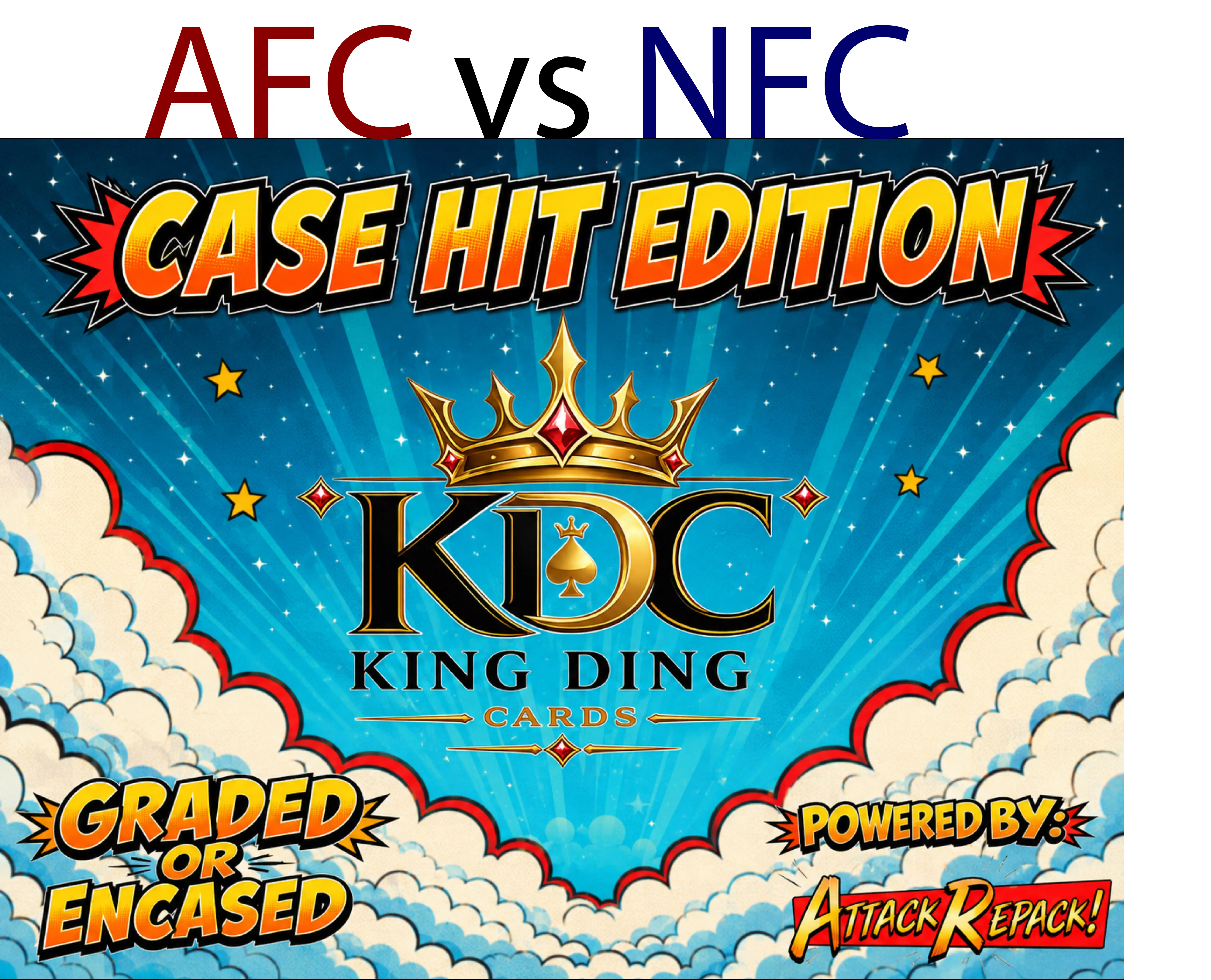 King Dings Case Hit Edition Football Edition AFC vs. NFC Break