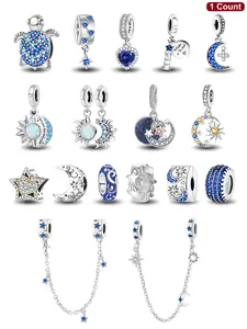 Star & Moon & Sun Design Charms, Ocean Theme Beads Pendant Charms, DIY Jewelry Making Kit for Bracelet & Necklace, Fashion Accessories for Women, Casual Trendy Jewelry, Fashionable Charms, Fashion Pendants