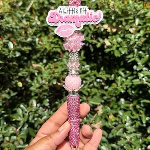 Extended rhinestone Beadable pen