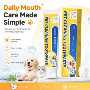 Cassiel Pet Probiotic Toothpaste for Dogs & Cats - Natural Oral Care, Pet Oral Care,Safe to Swallow, Fresh Breath, Daily Hygiene, Pet Dental Routine,Pet Teeth Clean#Summervibes #petlovers