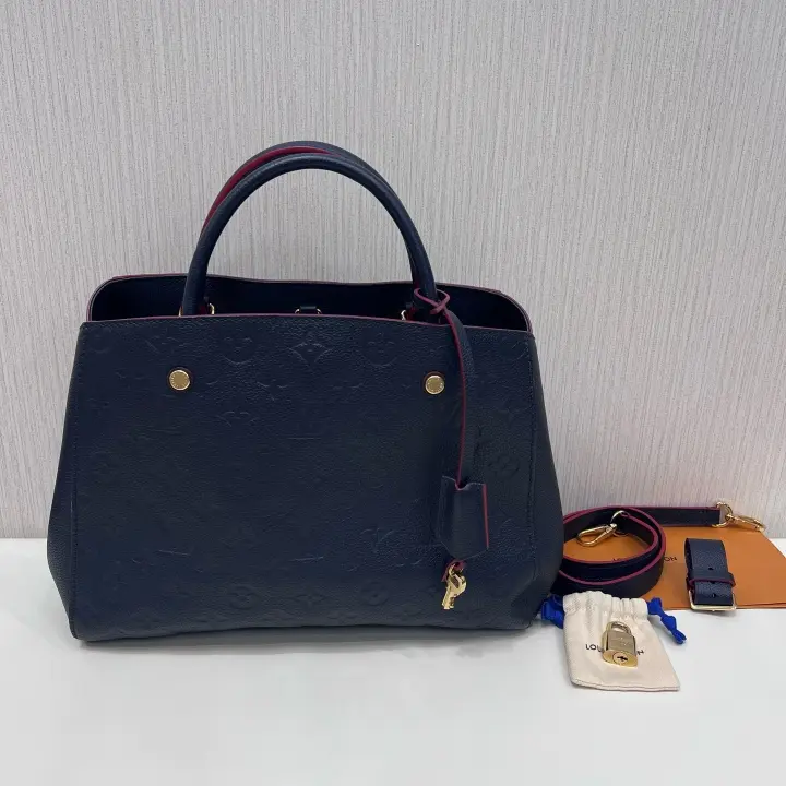 Pre-owned Louis Vuitton Leather Shoulder Bags Montaigne MM Monogram Empreinte 21210248