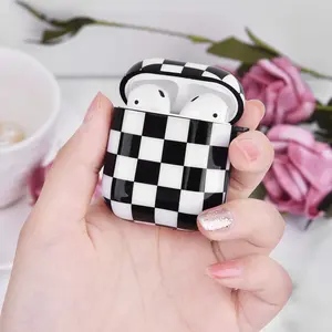 Checkerboard Pattern Earphones Case, 1 Count Earbuds Protective Case, Shockproof & Anti-fall Earphone Cover for AirPods Protection, Headphones Accessories