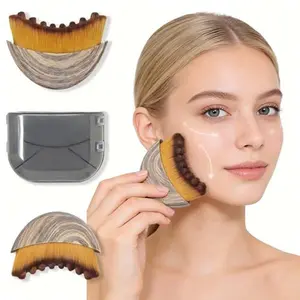 New Lymphatic Contour Face Brush - Dry Brushing Face Massager for Lymphatic Drainage, Chin & Jawline Sculpting - Ergonomic Skin Fit Design to Reduce Puffiness, Relieve Fatigue(1PCS)