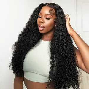 FORGIRL FOREVER 28inch Water Wave Wig 7x5 Bleached Knots Wear Go Glueless Wig Pre-Cut HD Lace Wig Ready To Wear And Go Wig Natural Wave Human Hair Wigs