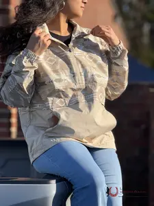 Ariat Women Whisper Pullover White Pepper Jacket 10054845