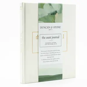 DUNCAN & STONE PAPER CO The Aunt Journal Keepsake Memory Book for Aunts Nieces & Nephews Linen Bound Hard Cover 9.25 x 7.75 Inches 128 Pages