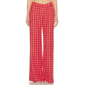 Amanda Uprichard Saddler Pants in Red