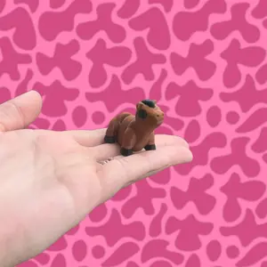 Mini Horse Fidget Toy - 3D Printed Pony for Stress Relief - Pony Toy - Cute Desk Buddy - Horse Toy - Sensory Toy for Horse Lovers & Collectors - Horse Girl Toy