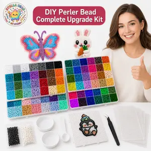 Stella Bead upgrade Beads Kit — 2.6mm Perler Beads set, Pegboards, / Tweezers & Ironing | for Beginners, Pixel Art Trend
